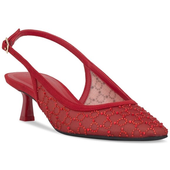 I.N.C. International Concepts Shoes - 79$ I.N.C. International Concepts Gemini Mid Heel Slingback Pumps Size 8.5 Red